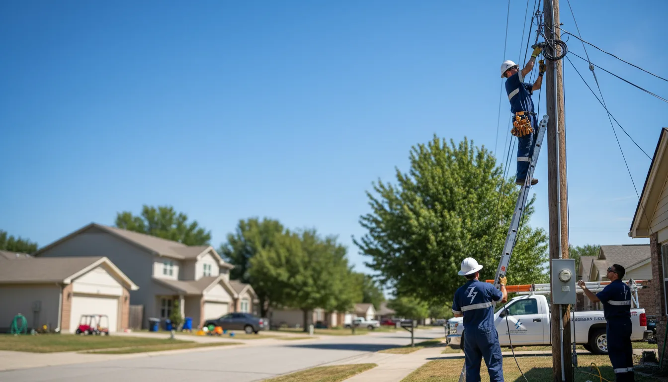 Residential electrician providing installation services in Cylinder, IA